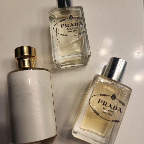 Prada Milano Fragrance Trio with Gold and Silver Accents - Picture 1 of 2